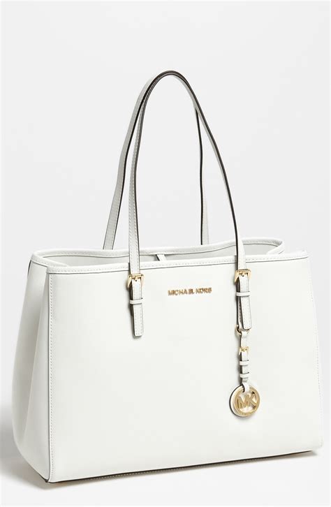 michael kors jet set optic white|michael kors vanilla jet set.